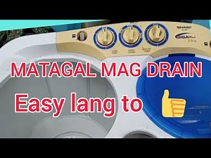 TEKNIK SA mahinang mag DRAIN ng washing machine