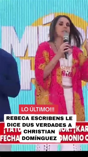 Rebeca Escribens habla de Christian Domínguez #americahoy #christiandominguez #rebecaescribens #farandulaperuana