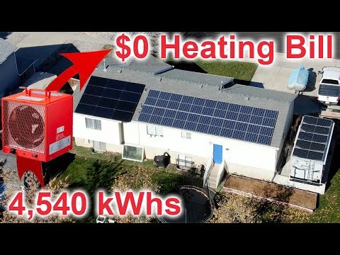 Zero Heating Bill This Winter: I Used 4,540 kWh of Excess Solar with a $136 Space Heater!