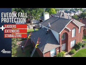 Eveook Fall Protection System Ladders, Extender, Stabilize Ground to Roof Fall Protection
