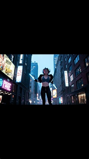 From Normal Girl to Cyber Swordswoman #transformation #cyberpunk