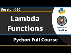 Lambda function in Python (Python Tutorial - Part 60)