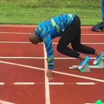 Asafa Powell slo-mo block start🏃💨 | #shorts