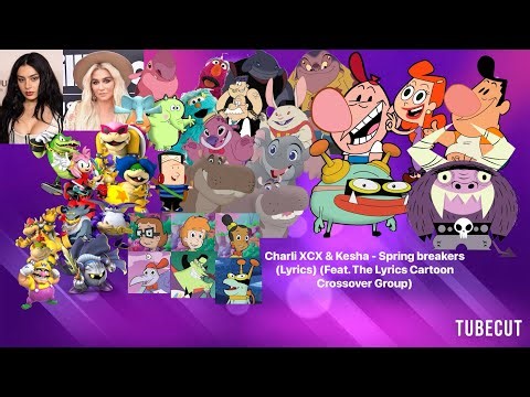 Charli XCX & Kesha - Spring breakers (Lyrics) (Feat. The Lyrics Cartoon Crossover Group)