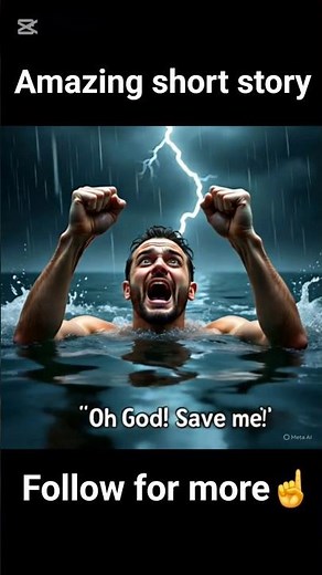 animated story of man drowning in water🫡