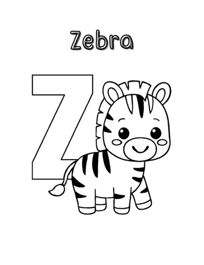 Alphabet & Numbers Coloring Book for Kids: A-Z, 0-10 Fun Learning - Etsy