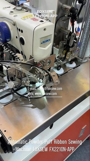 Automatic Powder Puff Ribbon Sewing Machine