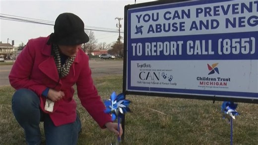 Little pinwheels make a big statement against child abuse
