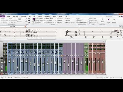 Sibelius 7.5 Tutorial Series - Using the Mixer