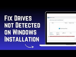 How to Fix No Drives Detected During Windows Installation Windows 10 11 Tutorial