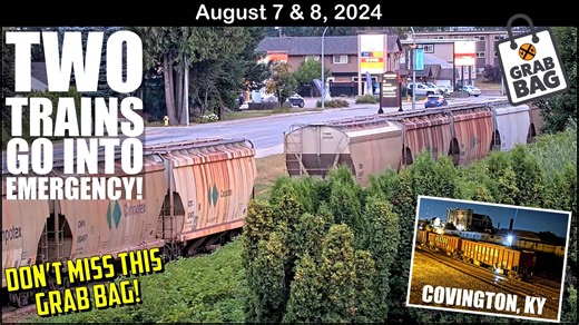 Two Trains go into Emergency! Don’t miss this LOADED Grab Bag! Great Engine Catches, 4 Santa Fe Engines! One of Our Best Grab Bags!!! Please Like & Subscribe; it helps us to continue the Grab Bags and find new camera locations. | Virtual Railfan