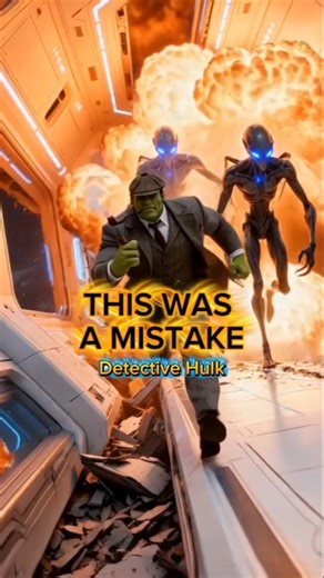 Detective Hulk Escapes Alien Ship 💥 | Space Chase #hulk #avengers #detectivehulk