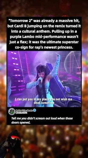 The Moment Cardi B’s Lambo Entrance Broke the AMAs #CardiB #GloRilla #Tomorrow2 #AMAs #LamboEntrance