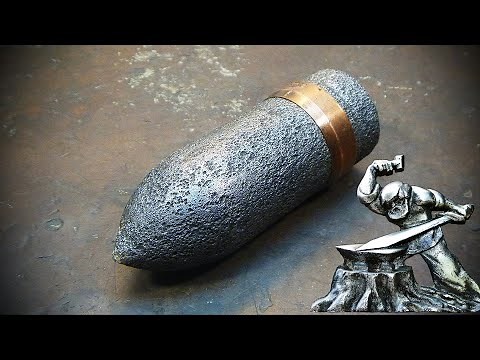 Forging a blade from an armor-piercing projectile