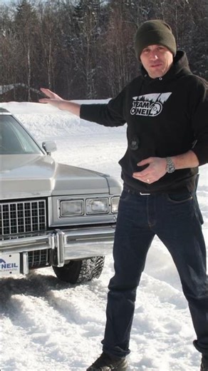 Cadillac Fleetwood. Will It Rally? #cadillac #shorts #snow