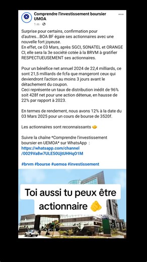 Comprendre la bourse en UMOA sur TikTok