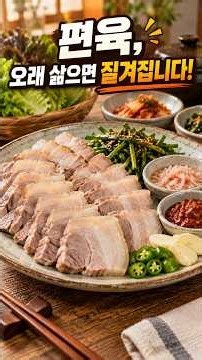 집에서 만드는 부드러운 편육 황금레시피