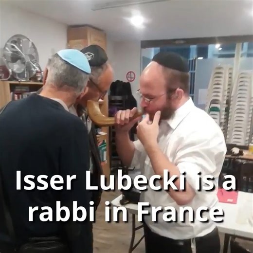 Watch this Chabad Rabbi Blow Shofar for Deaf Jews. Rabbi Isser Lubecki is deaf from birth. He helps other deaf Jews in France take part | Chabad.org