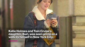 Suri Cruise spotted out for a stroll in NYC