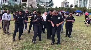 Miami PD, @dallaspd , @nypd , and Puerto Rico Police coming together and dancing for the love of Music !! The United First Responders Music Fest is happening right now! 🚓🚒🎹🎺🎷 | Miami Police Department
