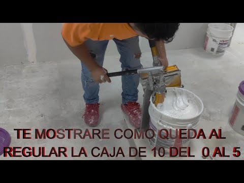 Como Usar La Caja Plana de 10 Para Sheetrock Drywall / How To Use 10 Flat Box Sheetrock Drywall