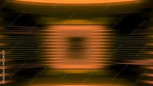 3D animation with stripes and pulsating pulses of electronics. Motion. Computer background with moving lines and vibration pulse. Neon background with circular spot and electronic wave pulses
