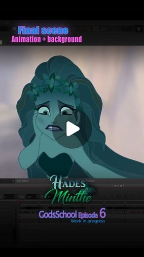 GODs'School ⚡the OlympianGods on Instagram: "Episode 6 of GodsSchool is called 🥁... "Hades and Minthe" 🌱 here is a short BTS. I will give a release date asap :) #godsschool #animationdrawing #animationprocess #characteranimation #cartooning #animationartist #minthe"