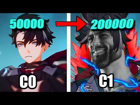 C0 VS C1 Wriothesley REALLY THAT GOOD ?! DMG Showcase & Comparison [Genshin Impact]