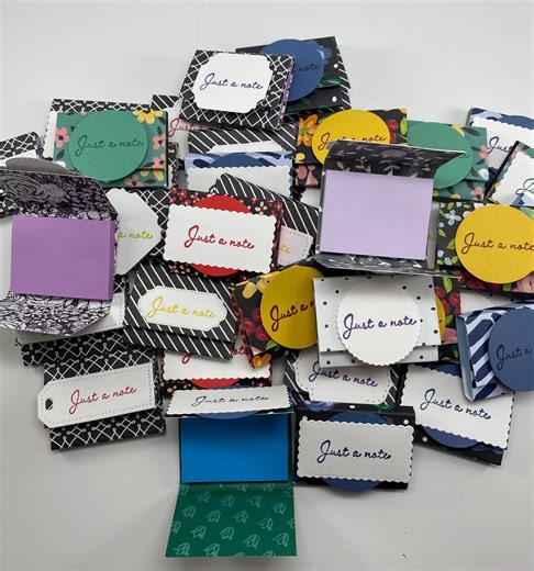 Mini Sticky Note Wallet Set – Set of 4 – Handmade Sticky Note Holder – Just a Note Wallet – Teacher Gift – Office Desk Accessory - Etsy