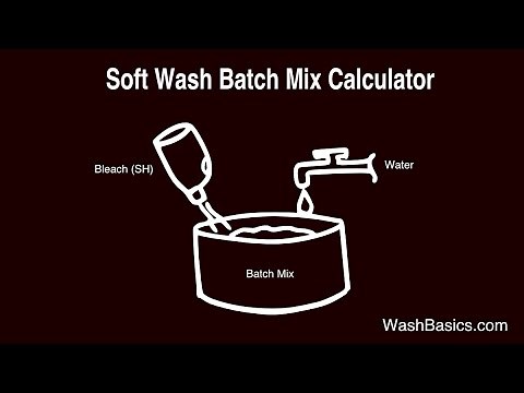 Soft Wash (SH) Batch Mix Calculator