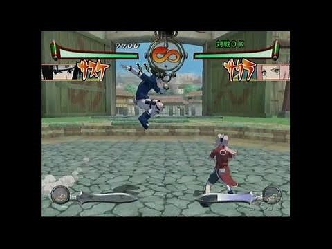 Naruto: Clash of Ninja GameCube Gameplay - Fight to the
