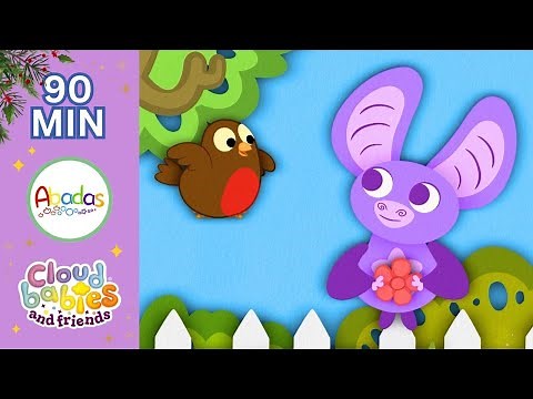 Learn & Play with The Abadas 🐦 Robin & Winter Words | 90-Minute Preschool Compilation