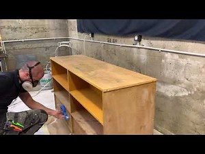 How to paint furniture with an airless spray gun!