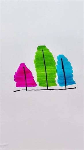 Tree 🪾 drawing for kids #tree #drawing #cartoon #viral #funny #youtubeshorts #art #kids