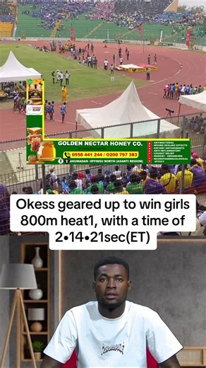Okess Dominates Girls 800m Heat at Ashanti Region Zonal