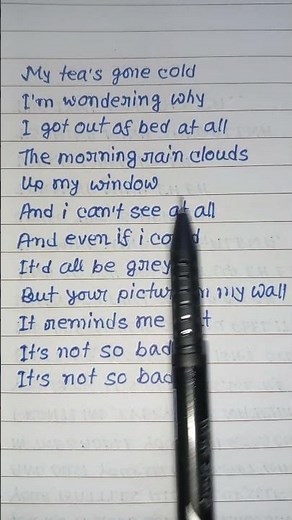 Dido - Thank You #shorts ha #handwriting #music #lyrics