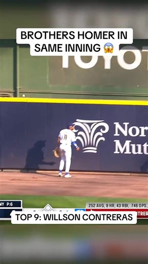 one time my sister & I both homered in a backyard game, pretty similar #MLB #brothers #baseball #oddity #Cardinals #Brewers | Hot-GG18