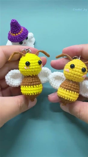 How to Crochet a Cute Little Bee Keychain | Easy Tutorial for Beginners
