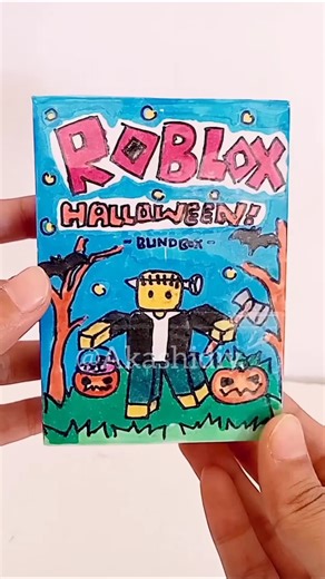 Roblox halloween blind box🎃 #asmr #roblox #blindbox #halloween #halloweencraft #paperdiy #unboxing