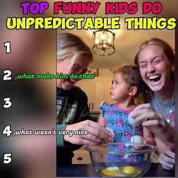 Top Funny Kids Doing Unpredictable Things 😂 | Try Not to Laugh!
