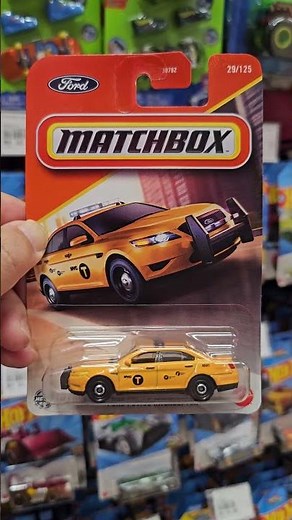 2025 Matchbox: Ford Police Interceptor Yellow Orange Taxi #ford #matchbox #matchboxcollection