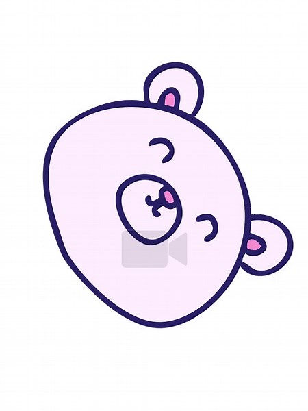 spinning motion animation of hand drawn quirky cartoon bear Stock Video Footage - Alamy