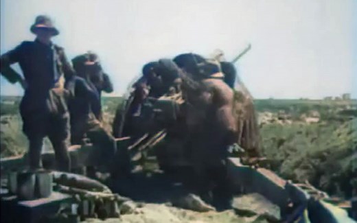 二战 德国Le.FH18型105毫米榴弹炮历史影像 AI修复上色