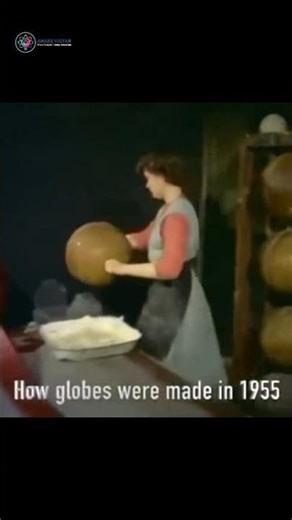 How Globes Were Made in 1955! 🌍✨ #sciencefacts #shorts