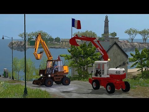 Farming Simulator 17 Mods - Poclain 60 and Case Poclain 688 for PC