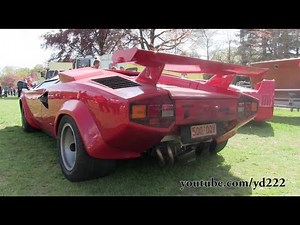 Lamborghini Countach - Loud sounds and startup