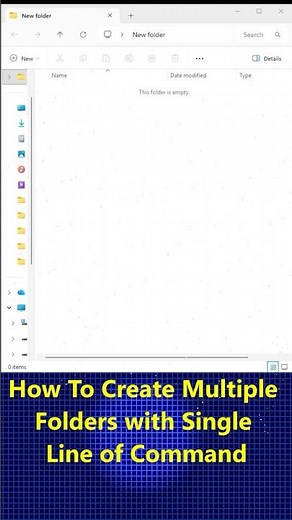 How to Create Multiple Folders at Once Using PowerShell | Windows 10/11 Tips Trick #shorts