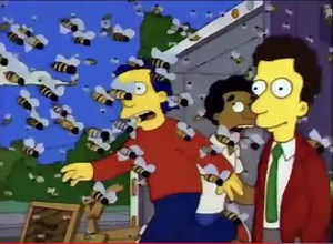 You can't make this stuff up: Twenty seven years ago today, a Simpsons episode plot has town of Springfield getting sick with a flu that originated in Asia. As the town begs for a vaccine, murder bees show up. 😲 | FOX 13's Paul Dellegatto