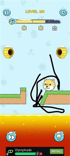 doge rescue : draw to save. level- 58 complete