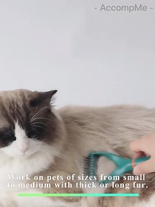 Watch AccompMe Dog Undercoat Rake Double Sided Dog Grooming Rake on Amazon Live